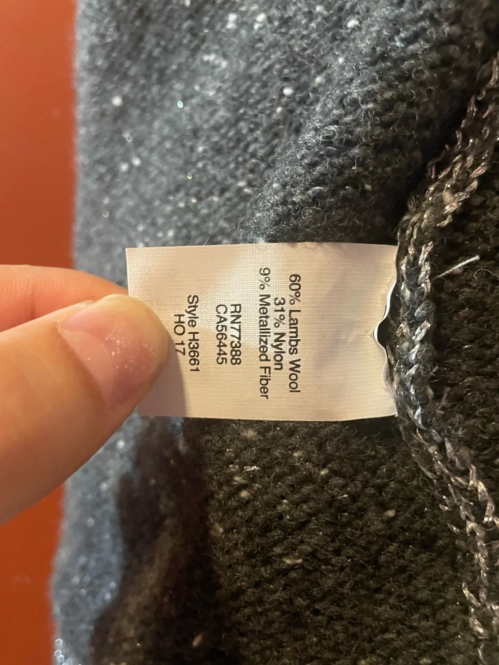 J Crew Women’s Metallic Lambswool Blend Lightweight Crewneck‎ Shimmer Sweater